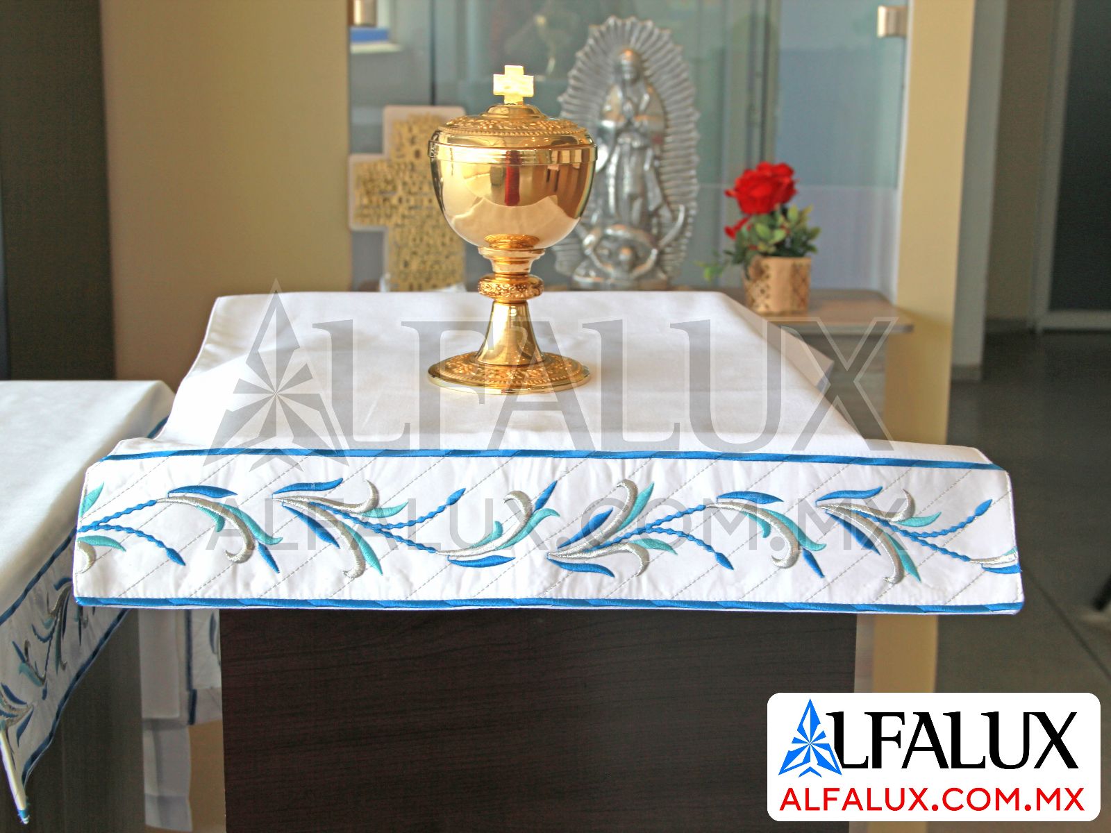 12 JARDIN Mantel Azul Cenefa 9 Cms (2)
